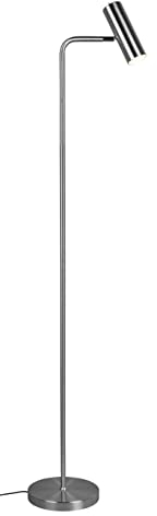 Trio Leuchten Stehleuchte Marley 412400107, Metall Nickel matt, exklusiv Leuchtmittel 1x GU10