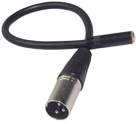 Oshhni 3,5 Mm Stereo Buchse/Cinch Buchse auf XLR Buchse/Stecker Audio/Mikrofon, 3,5 mm Stereo auf XLR-Stecker