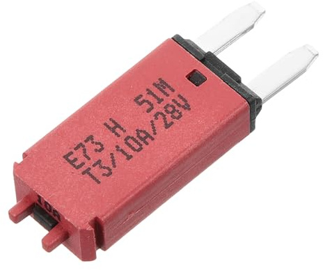 SUPVOX Disyuntor Automotriz 10A 12V/28V Fusible Mini Restablecer Para Coche Instalación Rápida Protección De Sobrecarga Plástico Y Metal 4X1.2X0.7 Cm