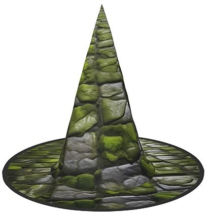 FRESQA Moos Stein Pflaster schicke Halloween Hexe Hut für Frauen – Top-Auswahl für beste Halloween-Kostüm Ensemble