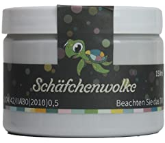 Caleo Color Lack SCHÄFCHENWOLKE Hellgrau, 0,15 Liter - ökologischer Lack für Möbel - natürlich, lösemittelfrei, spielzeugtauglich