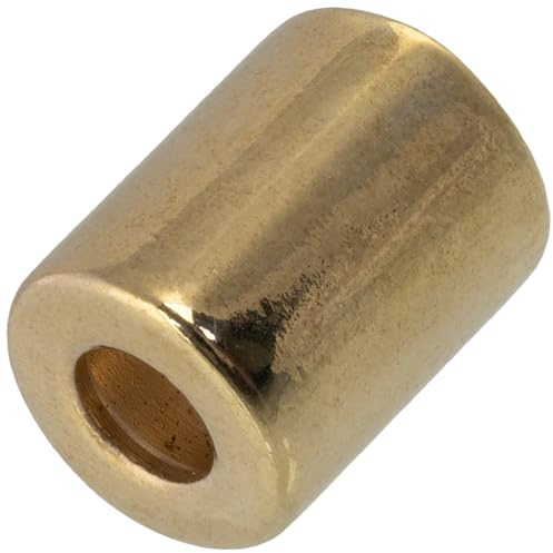 AERZETIX - C59087 - Juego de 20 puntas extremos metálicos tubulares 3.5x6x10mm para cordón cuerda cordel de ropa - pasatiempo creativo marroquinería mercería - color oro