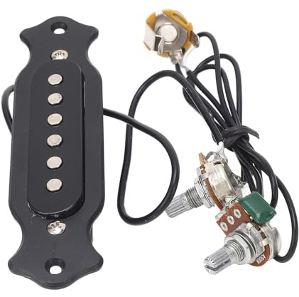 Micro de Guitare, Ensemble de Micros de Guitare à 6 Cordes, Micro de Rosace avec tonalité de Volume pour Guitares Folk et Acoustiques