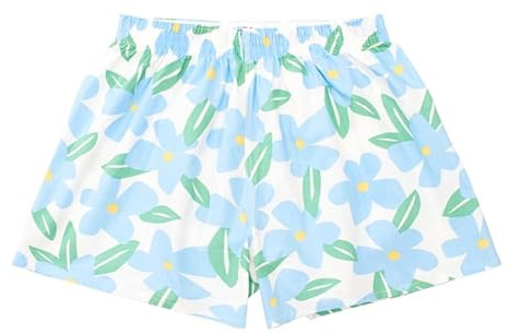 Hialegion Schlafhose Damen Baumwolle Y2K Sommer Boxershorts Shorts S-XL
