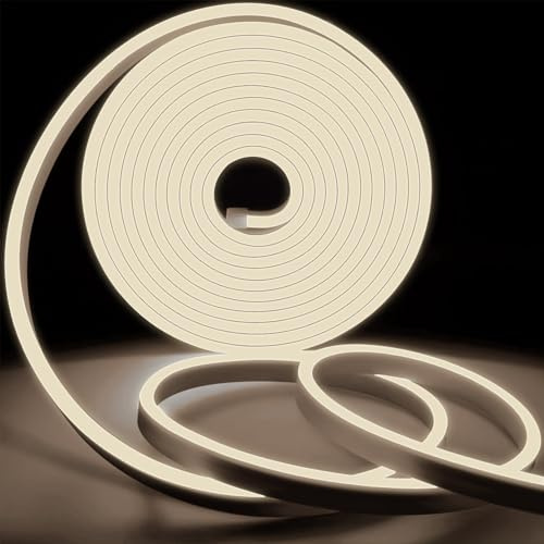 KSIBNW LED Strip Streifen 230V, Neon LED Strip 30M LED Band Neutralweiß Wasserdichter IP65 LED Lichterkette Lichtband Flexibler Mit Netzteil Und LED Controller für Zimmer Deko, Küche, Decke, Party