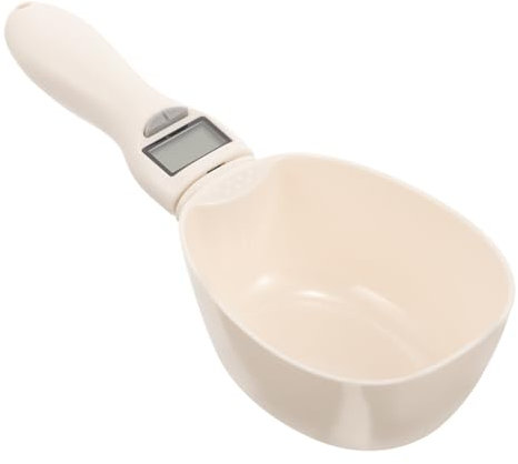 OKUMEYR Digital Scale Measuring Spoon for PET Food Dog Food Scoop Detachable Spoon High Precision Electronic Weighing Removable Design for Easy Cleaning Compact and Lightweight
