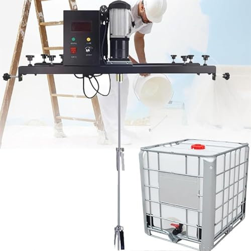 Mezclador de pintura neumático Mezclador de cemento, Agitador de aire, Máquina agitadora de pintura de 980 W, Mezclador de cemento portátil Mortero Yeso Pintura Forraje Herramienta de agitación(Packag
