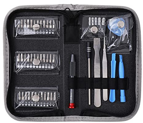 Jeu de Tournevis de précision 49 pièces, Tournevis cruciformes à Fente magnétiques, kit d'outils de réparation pour la Maison, Outils de réparation de téléphones Portables