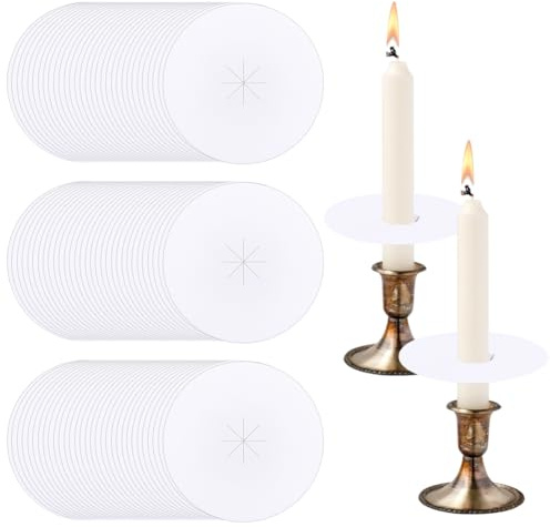 BENECREAT 200 x Kerzenhalter Aus Papier. Tropfschutz Für Kerzen 76mm Durchmesser Schutzhüllen Für Gottesdienste Bei Kerzenlicht Gedenkgottesdienste Weihnachtsnacht