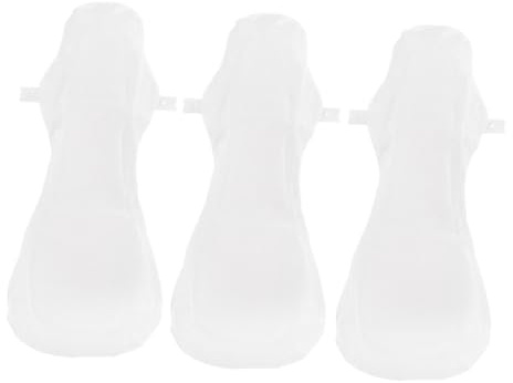 BESTYASH 3 Stück-pack Waschbare Damenbinden Aus Baumwolle 420mm Wiederverwendbar Mit Schicht Atmungsaktiv Für Menstruation Alltag Und Reisen