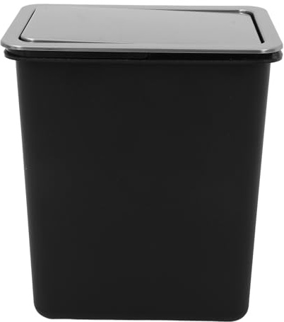 Cabilock Poubelle Encastrable avec Couvercle Battant Acier Inoxydable Bac À Déchets Intégré Pour Cuisine Salle de Bain et Meubles avec Couvercle Recessed