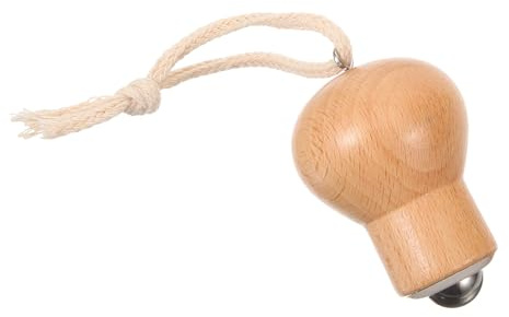 Alipis Face Massage Roller Wooden Bulb Shape for Women, Easy to Clean, Easy to Use, Skincare Face Roller for Beauty Facial Care and Home Massage Routine