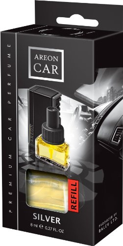Lufterfrischer Areon LUX Auto Duft Parfüm für die Lüftung und Heizung (REFILL Silber)
