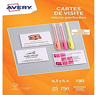 250 Visitenkarten matt mikroperforiert