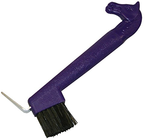 Hufkratzer mit Pferdekopf orange