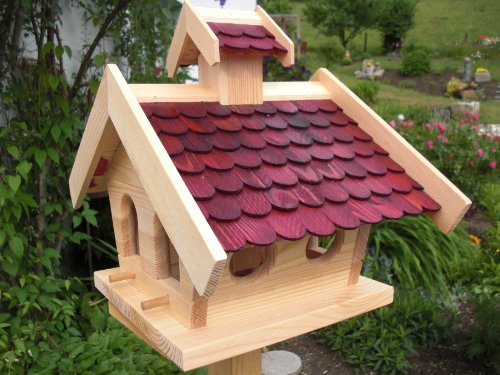 Vogelhaus (V14) Vogelhäuser Vogelfutterhaus Vogelhäuschen-aus Holz-Vogelhausständer-Nistkasten