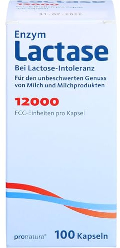 Pro Natura Enzym Lactase 12000 FCC Kapseln, 100 St. Kapseln