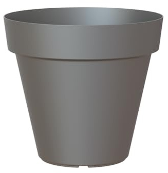 Artevasi Capri Pot, Rond Pot en Plastique, 80cm, Couleur: Anthracite