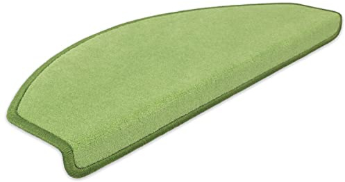 Kettelservice-Metzker® Stufenmatten Vorwerk Uni Einzeln und Sparset's Olivegrün 14 Stück Halbrund
