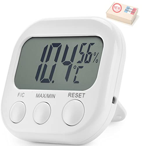 Termómetro interior Higrómetro – 5 AÑOS Garantía – Alta precisión – Indicador digital de temperatura y humedad