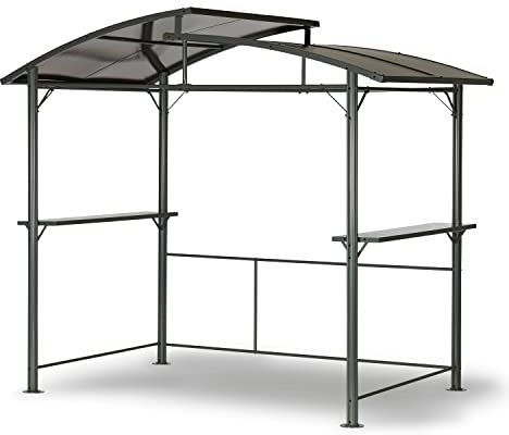 LECO Profi-Grillpavillon XXL – vielseitiger sehr stabiler Gartenpavillon mit Rauchabzug 2,75 x 1,65 m – wasserdicht und wetterfest