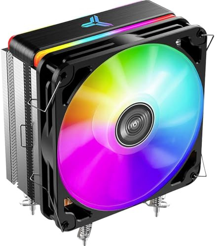 Jonsbo MX400 CPU-Kühler ARGB 140mm, Processor Cooler, Hohe Kompatibilität zu AMD und Intel, Cpu Cooler Led, Prozessorlüfter, Cpu Kühler Schwarz