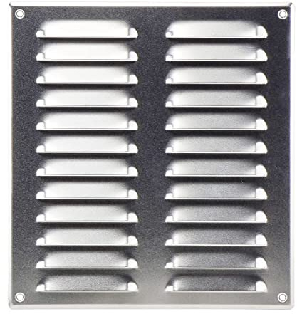 Steinberg14 Aluminium 260x280mm Lüftungsgitter Abluftgitter Abdeckung mit Nagetierschutznetz - Abluft Gitter