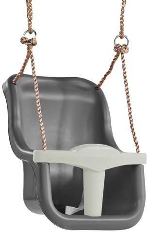 AXI Baby Schaukelsitz in Grau/Weiß | Babyschaukel/Schaukelsitz für Kleinkinder ab 9 Monate