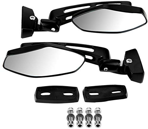 2 Stück Motorrad Rückspiegel Racing Rückspiegel Motorrad Spiegel mit Bruchsicherem Gehärtetem Glas für CBR 600 F3 F4i 900 929 954 1000 RR