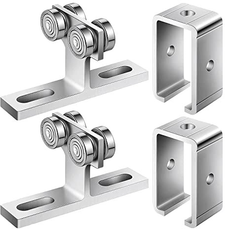 Wresetly Lot de 2 supports de chariot de pour palan électrique, 2 supports de chariot