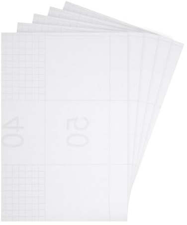 sourcing map Dollhouse Floorboards 12 Inch x 8 Inch Dollhouse Wallpaper and Flooring Pure Color Matte White for Dollhouse Sand Table Model Accessories 5 Pcs