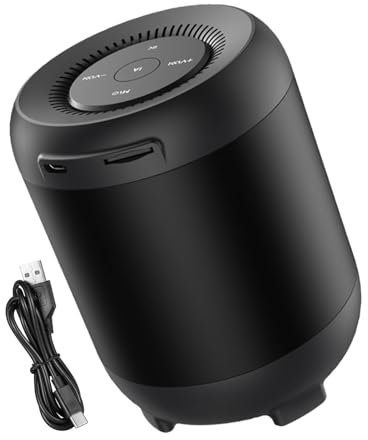 Altoparlante wireless – Altoparlante subwoofer con controllo vocale e funzione carta – Altoparlante wireless intelligente da scrivania per feste in spalla a casa