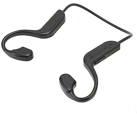 Topiky Auriculares de Conducción ósea, Aleación de Memoria, Baja Latencia, Auriculares Inalámbricos con Forma Ajustable para Juegos Deportivos