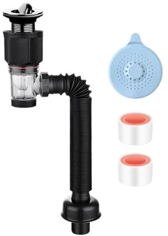 Tuyau de vidange pour évier de cuisine – Tuyau extensible | Tuyau de vidange flexible pour évier de cuisine et salle de bain
