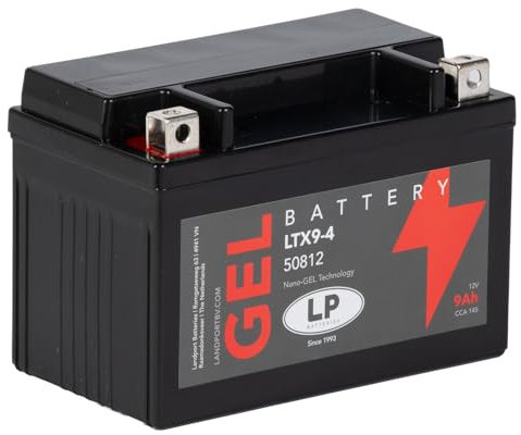 BATTERIA GEL MOTO 12V 9Ah 10h 145 CCA Landport - MG LTX9-4