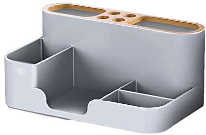 WZYYCV Organizer Desk stifte Stifthalter Multifunktionaler Bambus-Kunststoff-stifthalter, Taschentuchbox-abdeckungshalter, Schreibtisch-aufbewahrungsbox Für Haushalt Und Büro Organizer Desk stifte