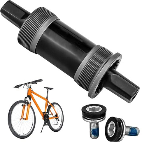 GOMETY Tretlager Fahrrad, Innenlager BSA 68mm, Tretlager Fahrrad Vierkant-Innenlager für Mountainbike MTB Vierkantkegelspindelkurbel Mit Wasserdichten Schrauben, Fahrrad Zubehör