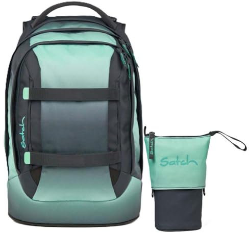 Satch Pack Schulrucksack Set 2tlg. inkl. Pencil Slider (Gradient Mint)