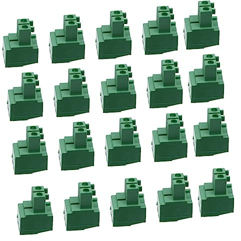 KICHOUSE Schraubklemmenblöcke Anschlüsse 50 Stück 3 5 Mm Pitch Terminal Block Circuit Draht Anschlussklemme