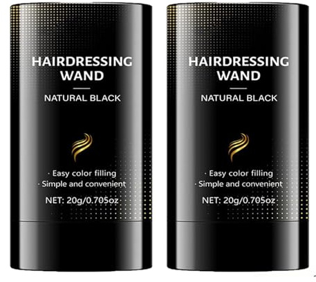 Lápiz de tinte para el cabello, resistente al agua y al sudor, peine de tinte para el cabello, peine 2 en 1 y retoque para hombres y mujeres (2 unidades)