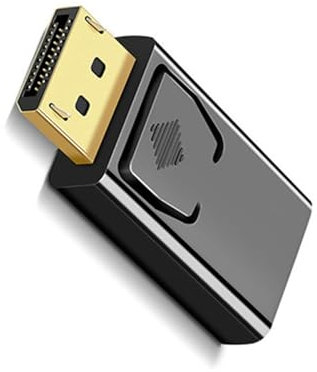 El adaptador DisplayPort a HDMI de 1080P soporta resolución de hasta 4K con conectores de placa dorada para una conexión sin problemas