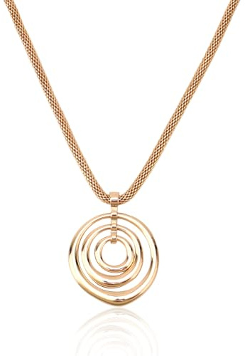 Mikovivi Gold Chunky Necklace for Women, Sun Heart Flower Pendant Choker Necklace Circle Summer Beach Jewelry for Birthday Holiday Party Present