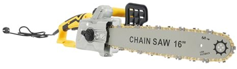awolsrgiop Tronçonneuse électrique, 2000 W, 40 cm, diamètre de coupe : 800 tr/min, lubrification automatique et tension de chaîne sans outil, avec moteur en cuivre et interrupteur de sécurité pour le