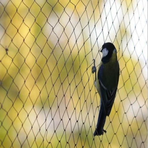 FACAIIO Filet anti-oiseaux extra résistant 5 x 10/15/25/30 m en nylon noir pour jardin, vignes, légumes, arbres fruitiers, protection d'étang