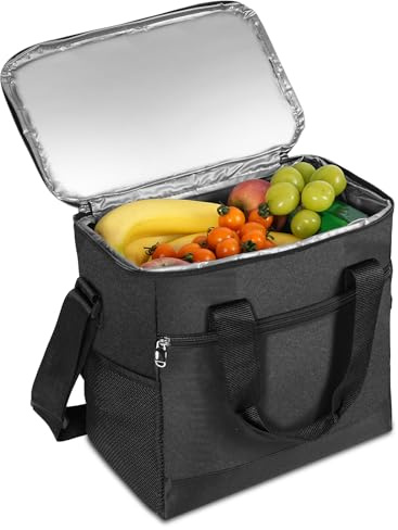Ainiv 15L Bolsa Térmica, Nevera Portatil, Termo Comida Caliente | Impermeable con Correa para el Hombro Bolsa de Picnic Plegable para Picnics, Camping, Playa, Viajes y Barbacoas