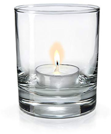 Sixby Teelichtgläser - Windlicht Gläser - Tischdeko Classic Ø 73 mm, Höhe 88 mm (6 Stück)