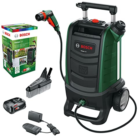 Bosch Cordless Outdoor Pressure Washer Fontus 18V (1 battery, 18 Volt System, in carton packaging)