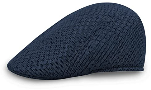 Rayson glidande mössa andas sommar mesh golfmössa Newsboy hattar mesh platt anka hattar casual keps Hollow Mesh basker mössa, Marinblå, one size