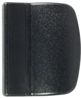 domino Balkontürgriff außen | Balkontür Schnäpper | Terassentürgriff | UV- und Feuchtigkeitsresistent | 1er Set Balkon Türgriff inkl. Schrauben (verdeckt) - Ziehgriff mit Schraubenabdeckung | Schwarz