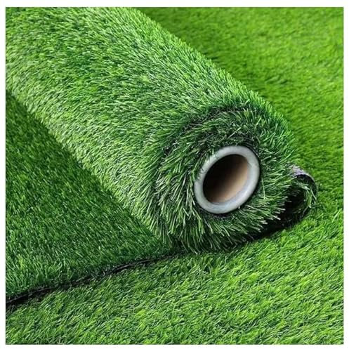 Premium Kunstrasen-Teppich, realistischer Rasenteppich für Innen- und Außenbereich, 2 cm Florhöhe, synthetischer Kunstrasen für Haustier/Hund, langlebig und pflegeleicht (Größe: 3 x 4 m)